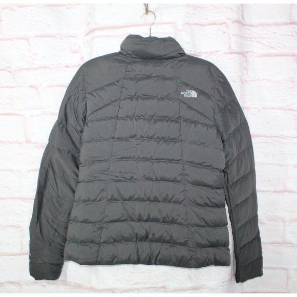 The North Face Gray Puffer Quilted Goose Down Insulated Jacket Size M - Picture 9 of 10